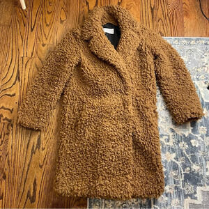 Sandro Brown Teddy Jacket